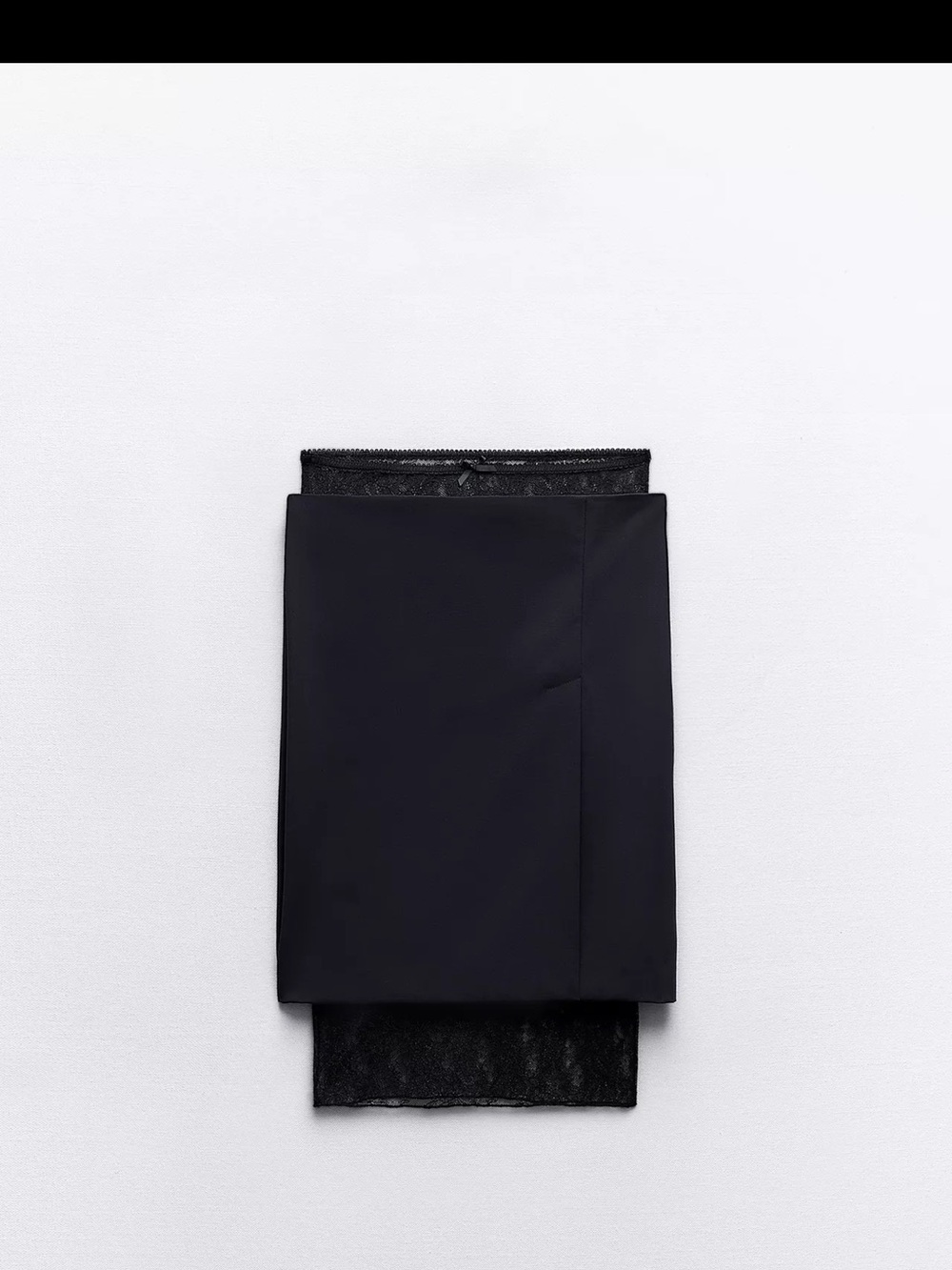 Zara 2 in 1 lace trimmed skirt